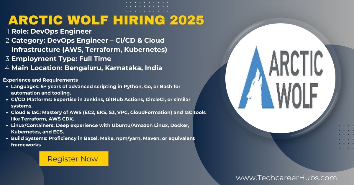 Arctic Wolf Hiring: DevOps Engineer Role