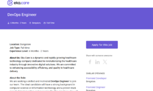 Hiring Freshers 2025 DevOps engineer