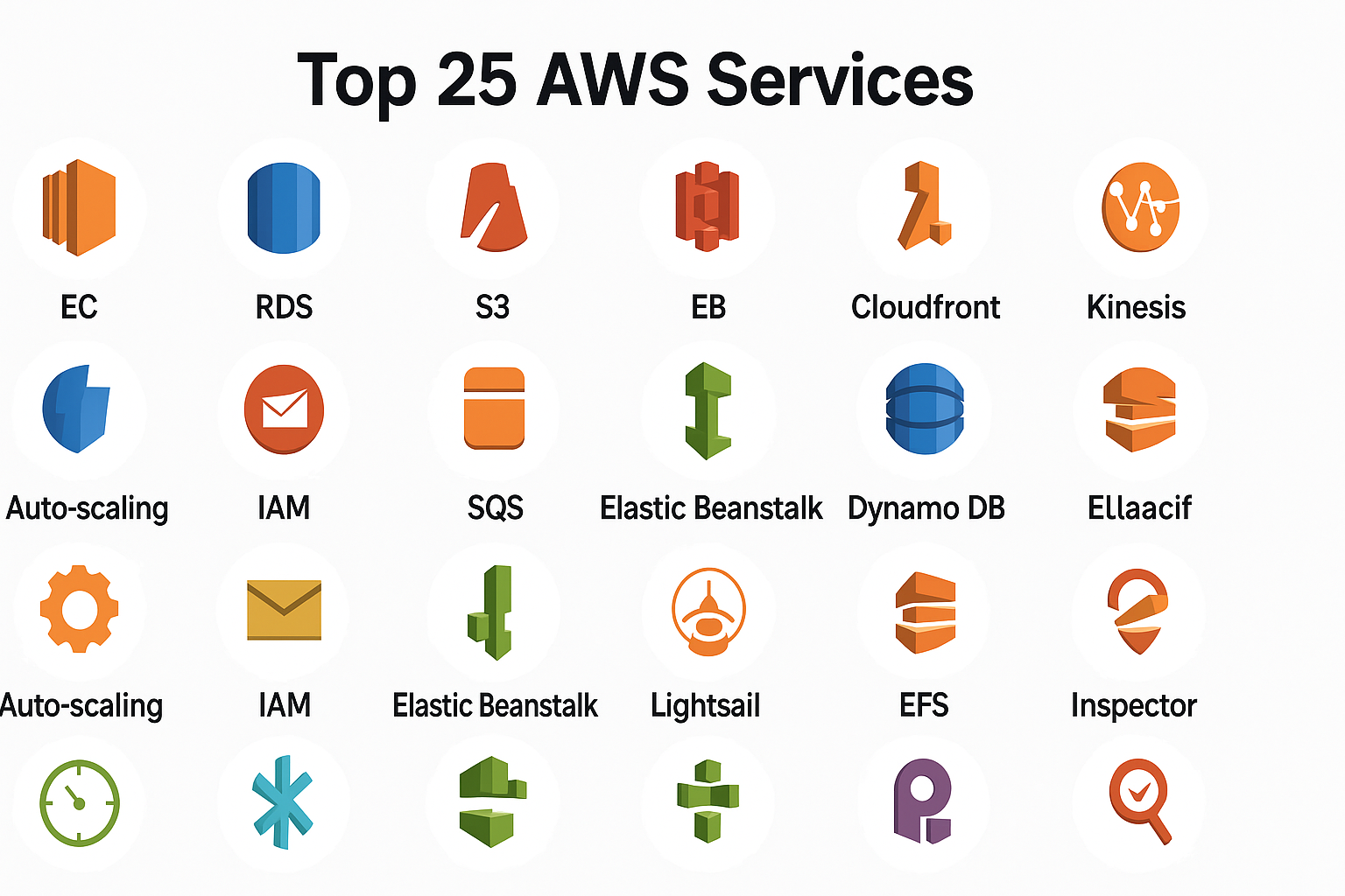 Top 25 AWS Services You Must Know in 2025